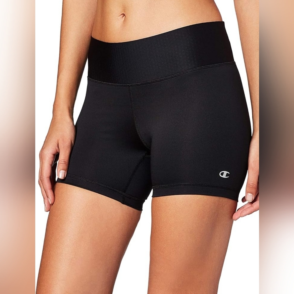 Champion Womens Black Absolute SmoothTec Waistband Training Shorts Size medium